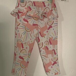 Pink Unicorn Print Kids One Piece